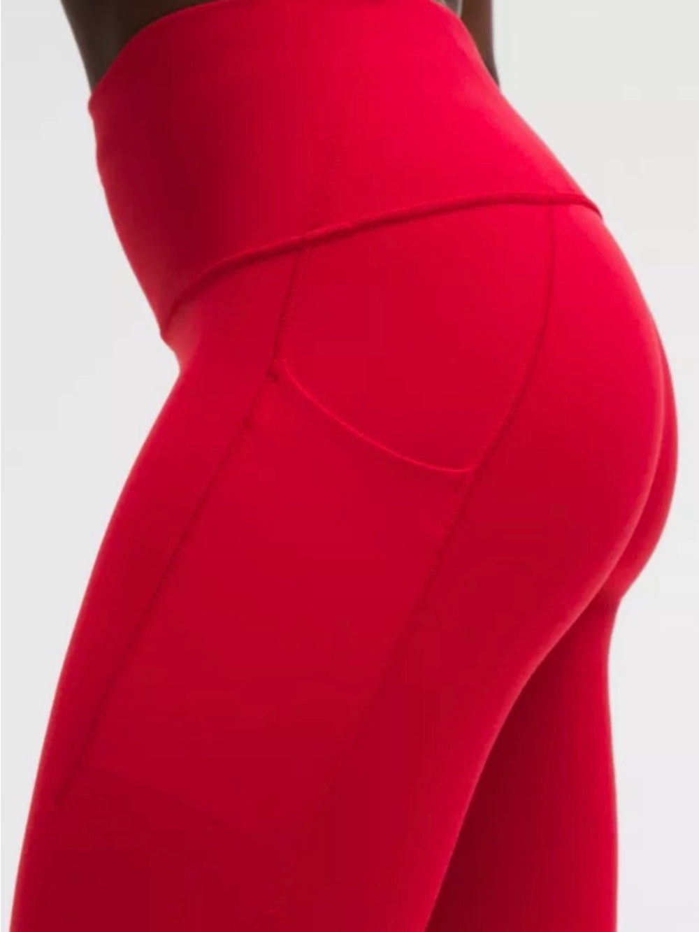 Lululemon Wunder Train High Rise Leggings 25” Oxford Red Size 2 Pockets - Picture 4 of 10